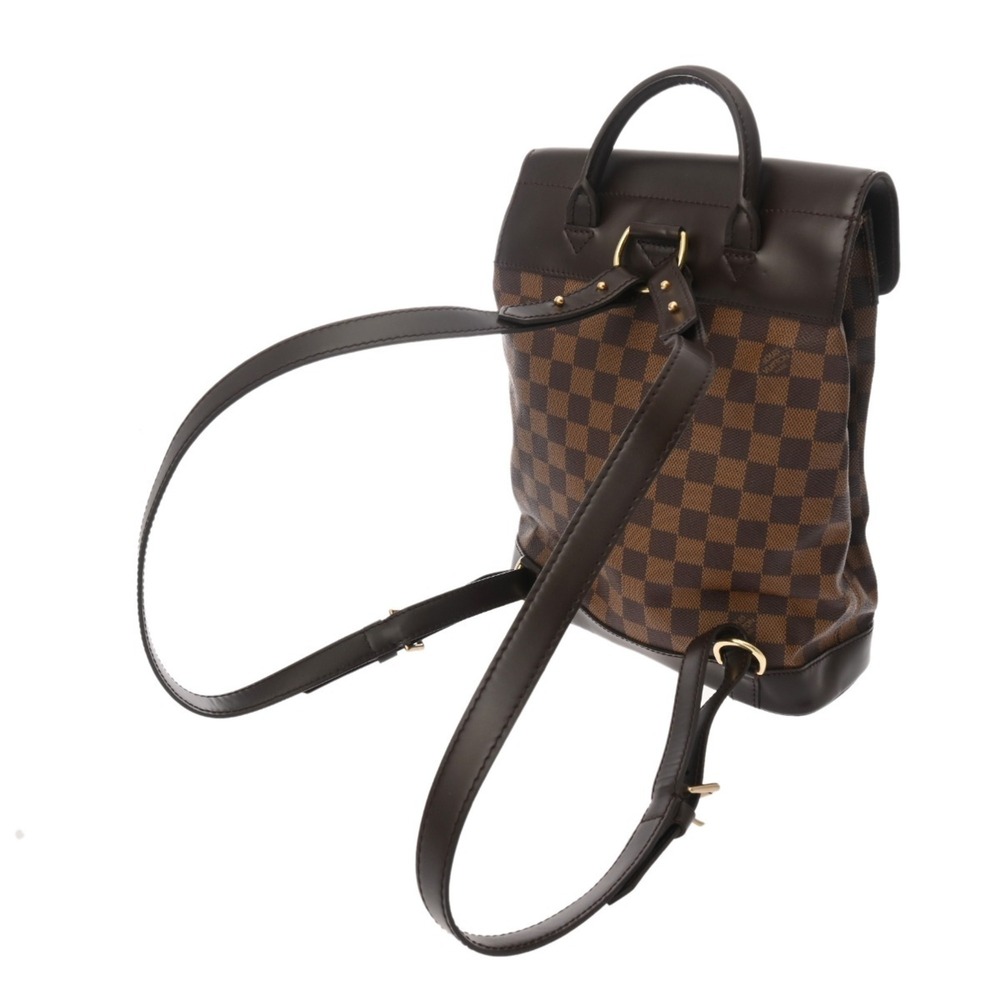 LOUIS VUITTON Authentic Brown Damier Canvas Backpack - Picture 3 of 11
